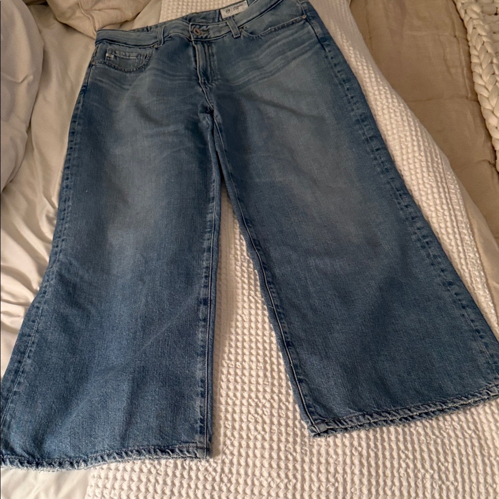 AG Adriano Goldschmied Light Blue Flare Jeans